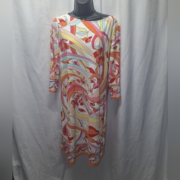 London Times Dresses & Skirts - London times graphic midi dress size 12